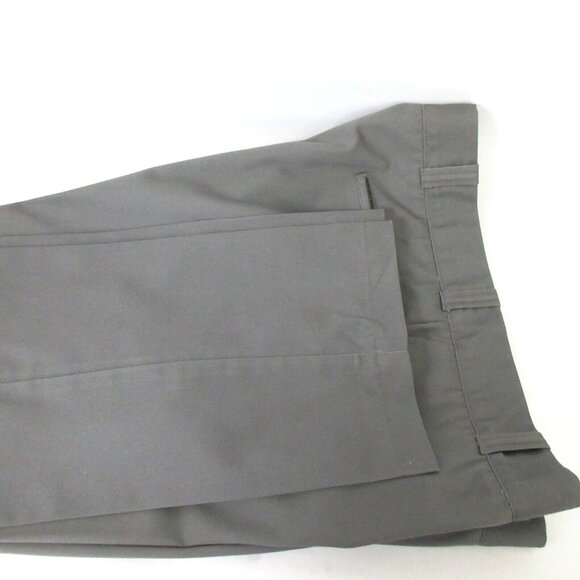 Red Camel Khakis Chino Twill Pants Flat Front Slacks Cotton Gray 40W x 31L USA - Picture 6 of 6